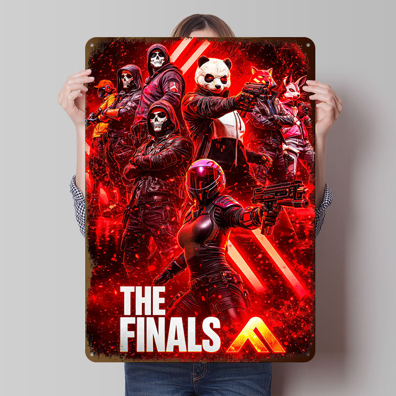 Retro Poster Gaming - The Finals Game Metal Poster Customized