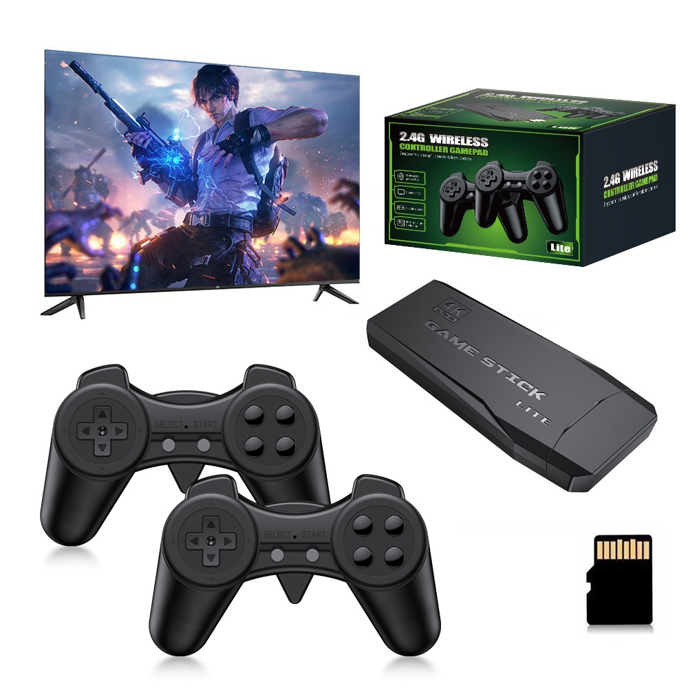 Retro Gaming Emulator - Portable 4K Retro Game Stick Console