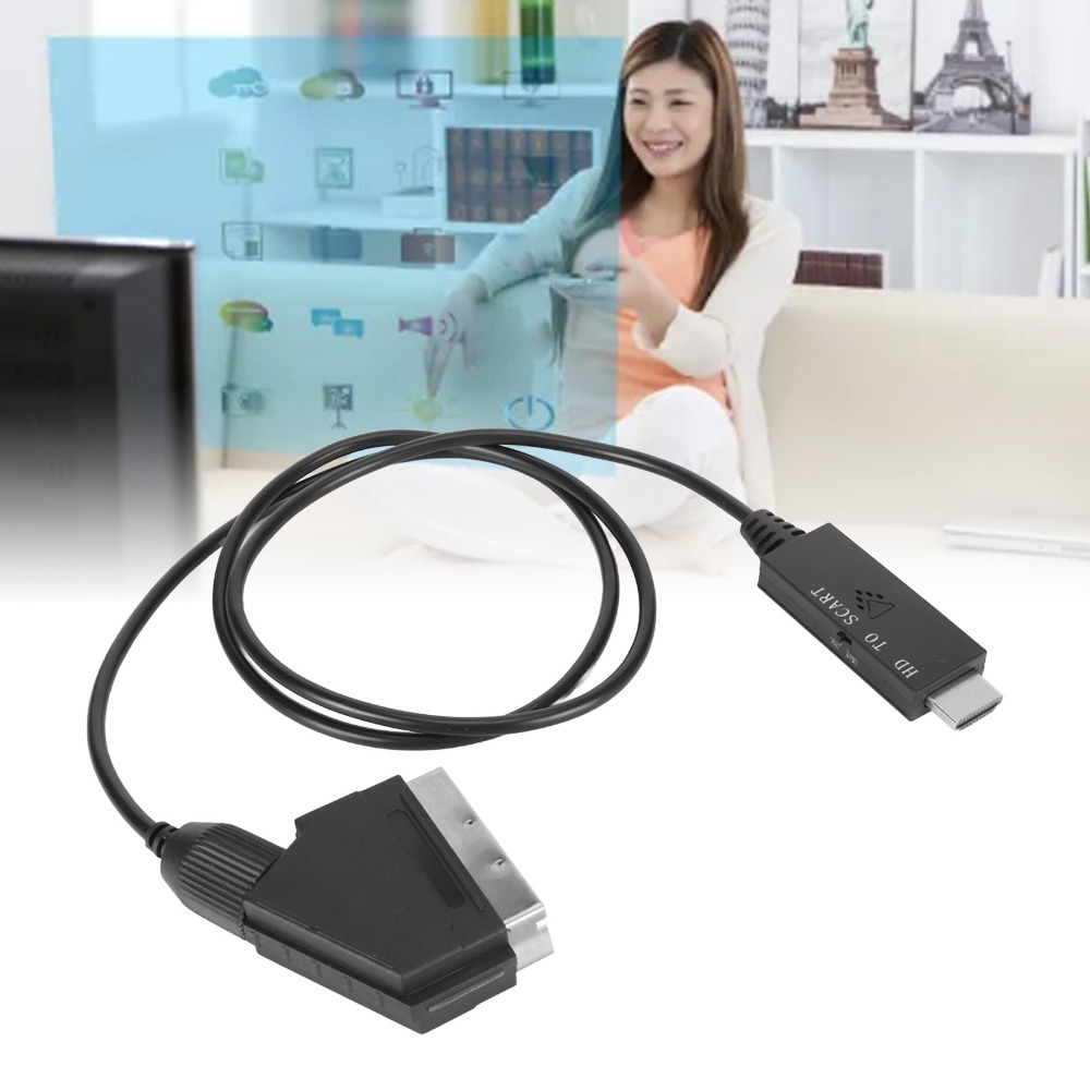 Support PAL NTSC HD Multimedia - Scart To Hdmi ulasan dan harga