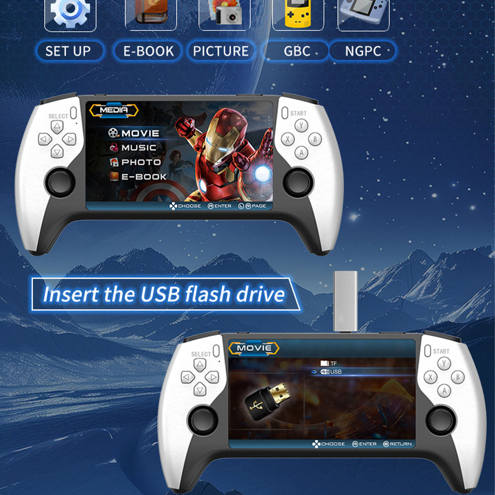 2026 New SF3500 5 Inch Handhel - Retro Gaming Emulator ulasan dan harga