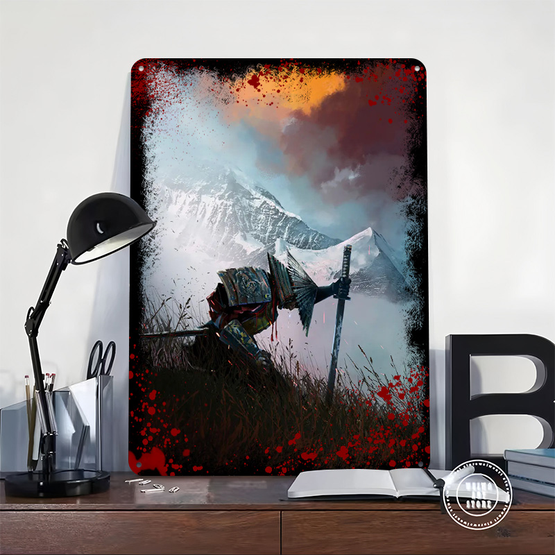Samurai Pop Art Printed Poster - Retro Poster Gaming ulasan dan harga