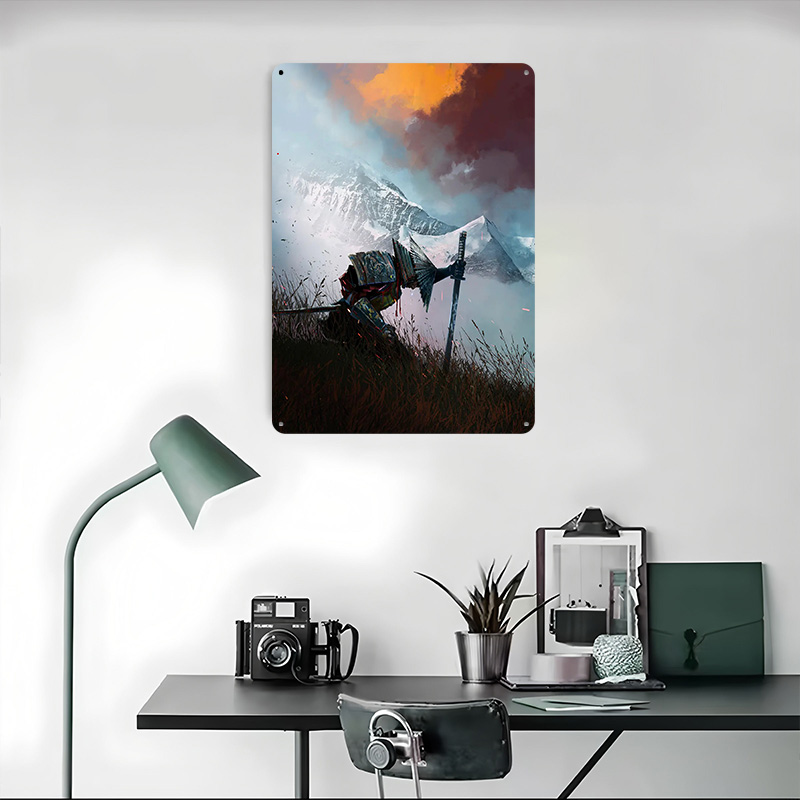 Samurai Pop Art Printed Poster - Retro Poster Gaming ulasan dan harga