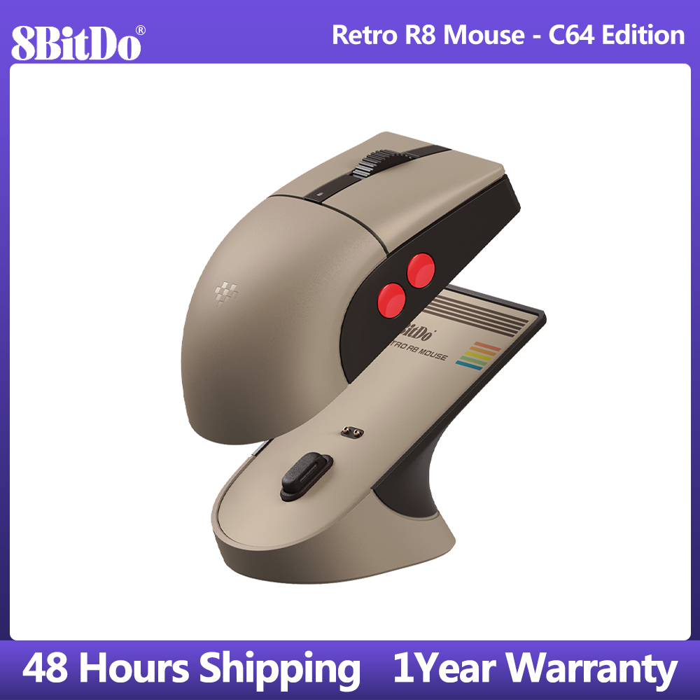 8BitDo Retro R8 Mouse with Mic - Mouse Gaming Retro ulasan dan harga