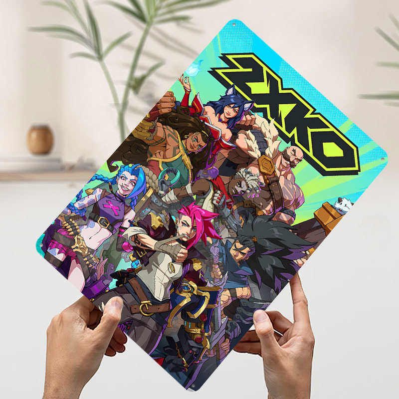 2XKO Fighting Game Art Tinplat - Retro Poster Gaming ulasan dan harga