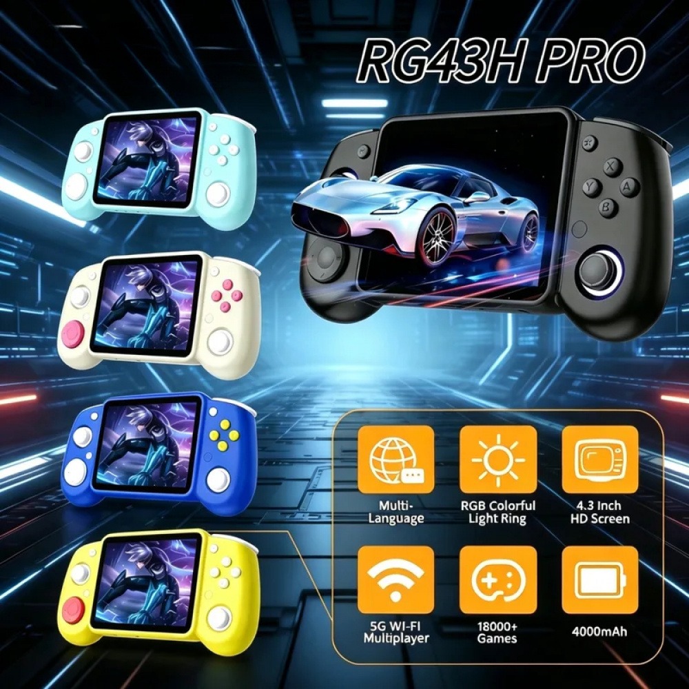 RG43H Pro Portable Retro Handh - Retro Gaming Pro ulasan dan harga