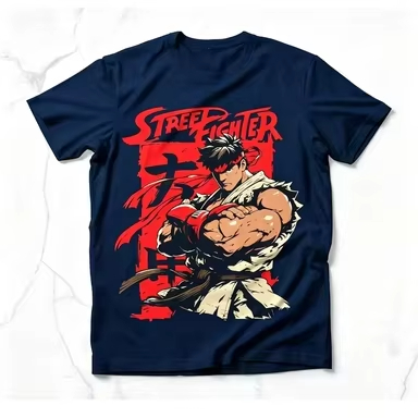 Men's T-shirt Street Fighter R - Retro Gaming Shops ulasan dan harga