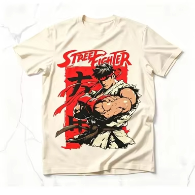 Men's T-shirt Street Fighter R - Retro Gaming Shops ulasan dan harga