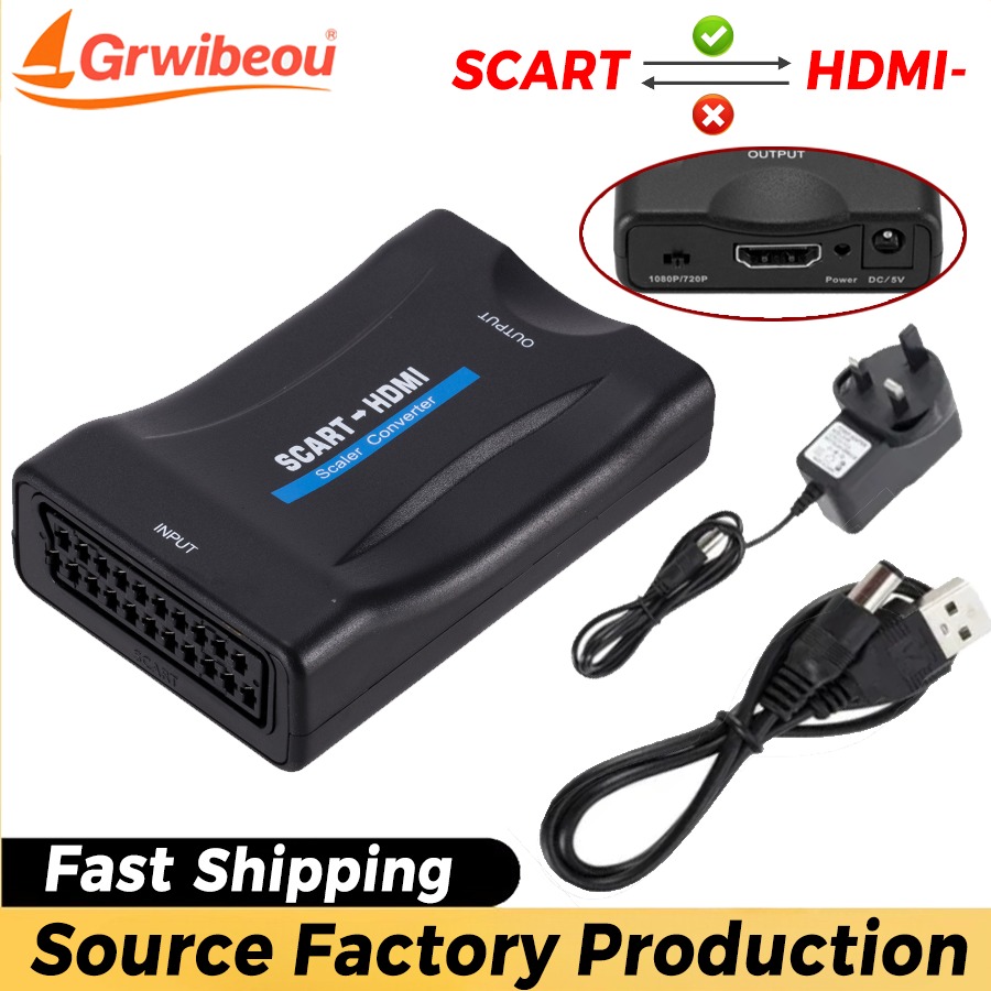 1080P SCART To HDMI-compatible - Scart To Hdmi ulasan dan harga