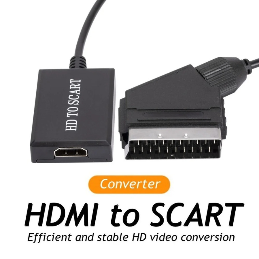 HDMI-Compatible to Scart Conve - Scart To Hdmi ulasan dan harga