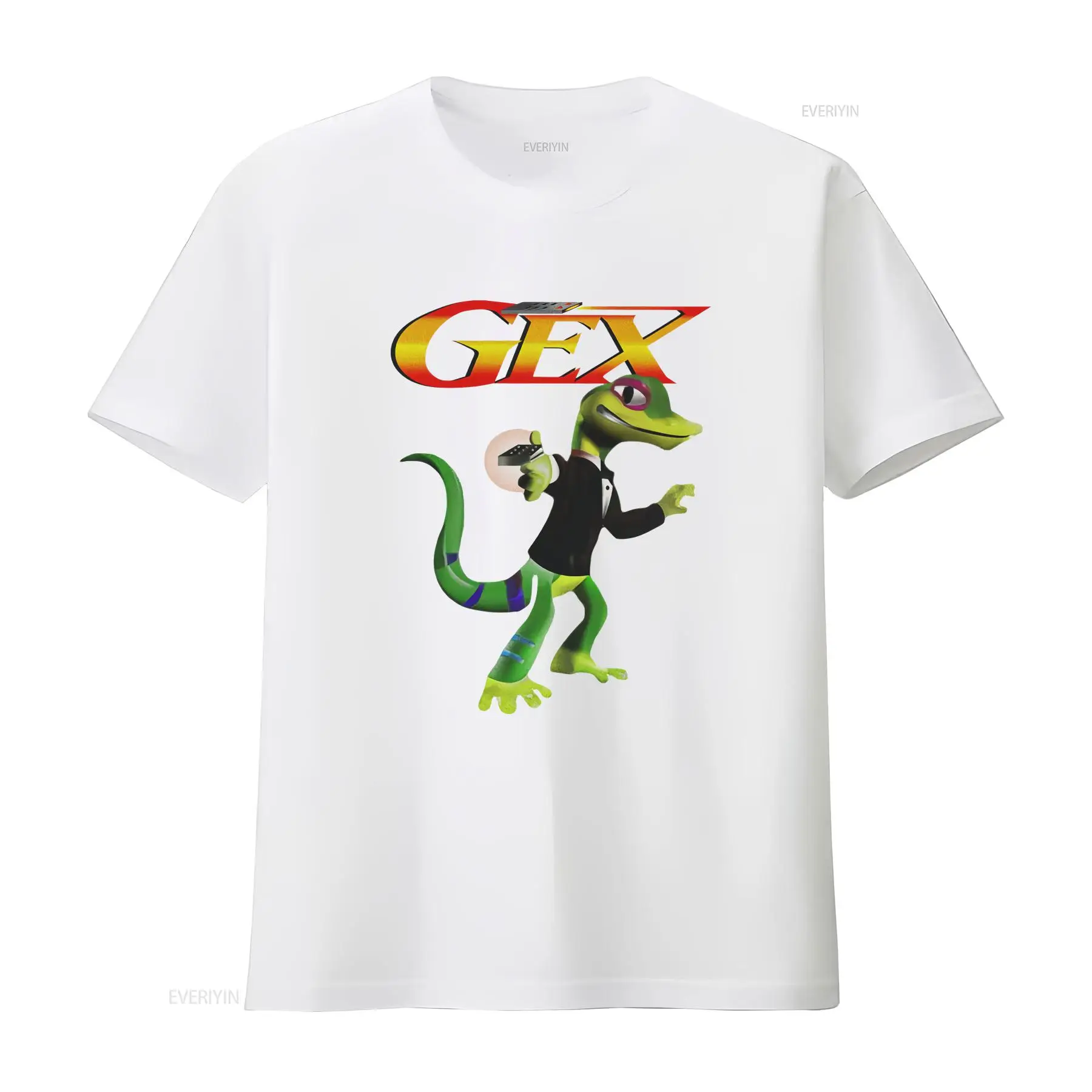 Gecko Game T Shirt Ps1 Classic - Retro Gaming Gamestop ulasan dan harga