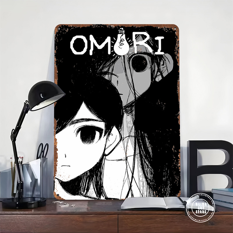Omori Game Title Art Metal Pos - Retro Poster Gaming ulasan dan harga
