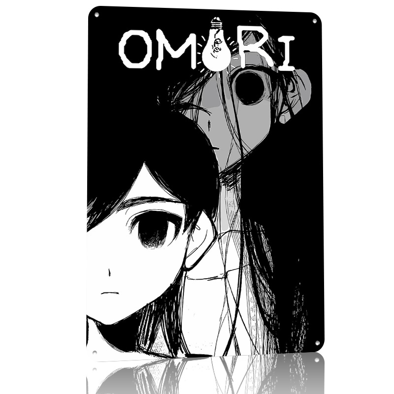 Omori Game Title Art Metal Pos - Retro Poster Gaming ulasan dan harga
