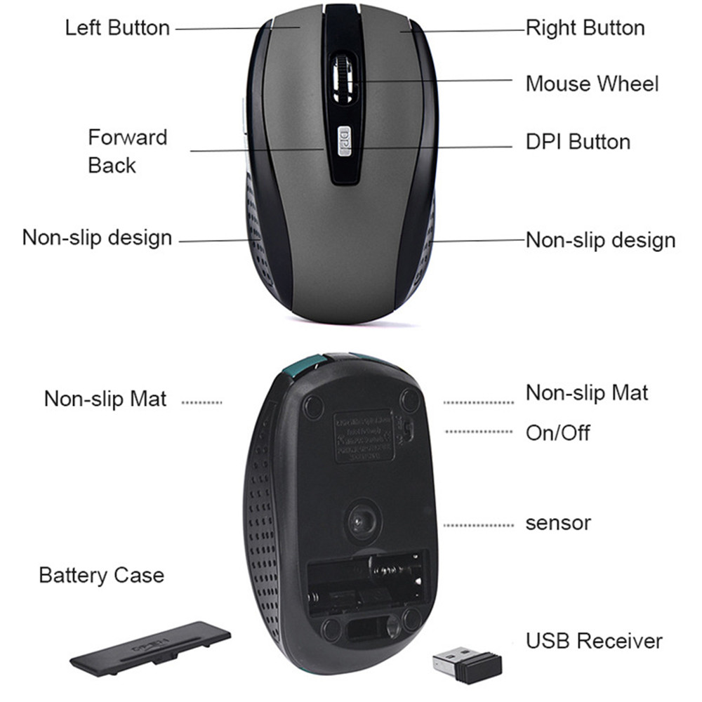 Wireless Mouse Silent Mouse 2. - Mouse Gaming Retro ulasan dan harga