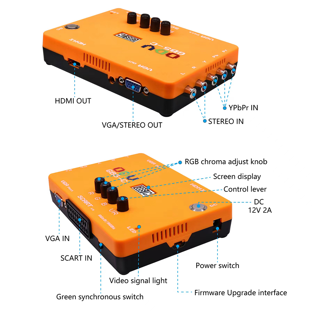 ODV-GBS-C Component/VGA/Scart  - Scart To Hdmi ulasan dan harga