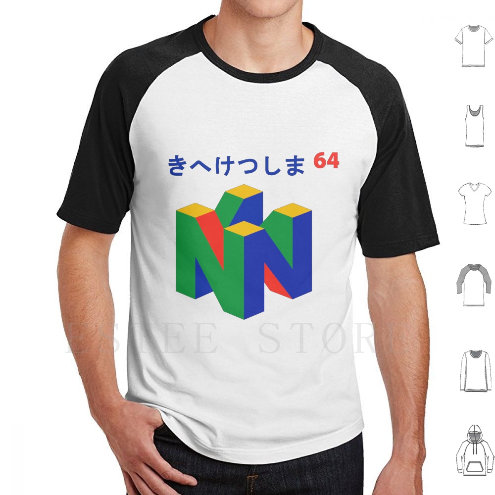 Japanese 64 T Shirt Print Cott - Retro Gaming Gamestop ulasan dan harga