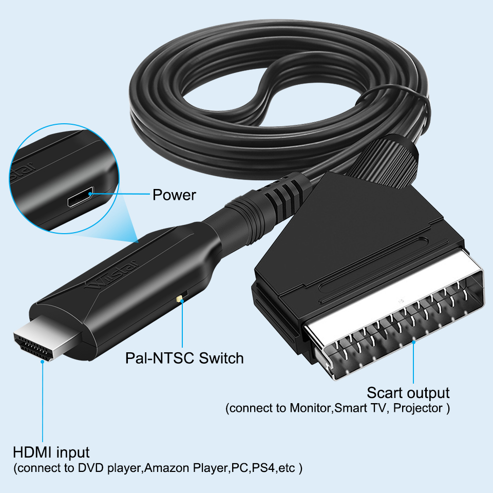 SCART To HDMI-compatible /HDMI - Scart To Hdmi ulasan dan harga