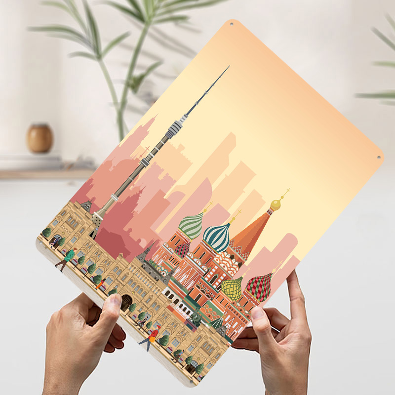 Moscow Travel Print Printed Po - Retro Poster Gaming ulasan dan harga