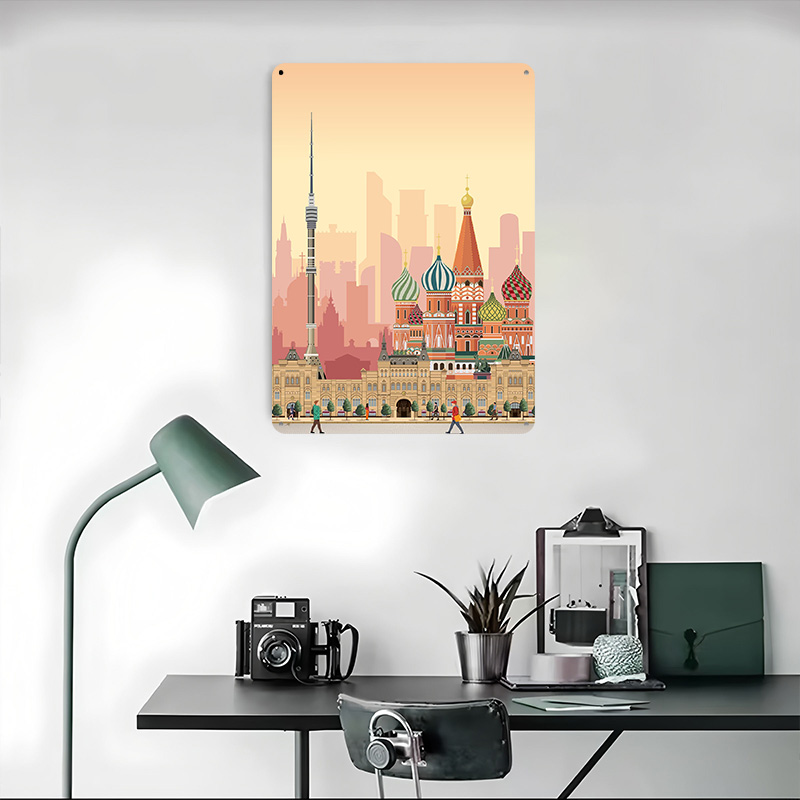 Moscow Travel Print Printed Po - Retro Poster Gaming ulasan dan harga