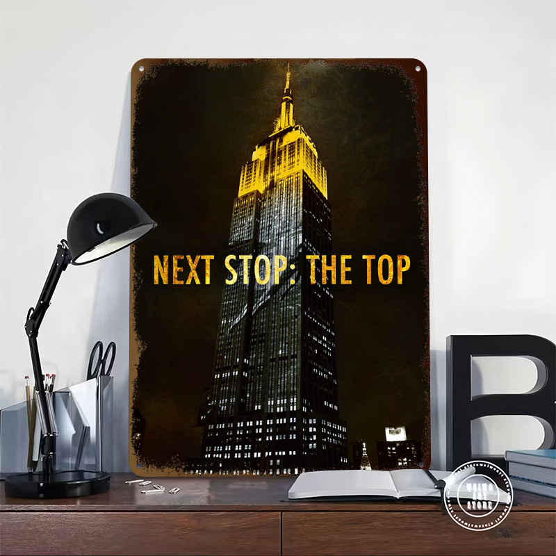 Next Stop The Top Tin Poster C - Retro Poster Gaming ulasan dan harga