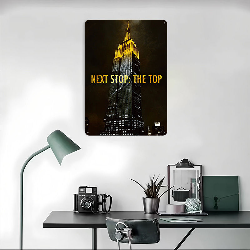Next Stop The Top Tin Poster C - Retro Poster Gaming ulasan dan harga