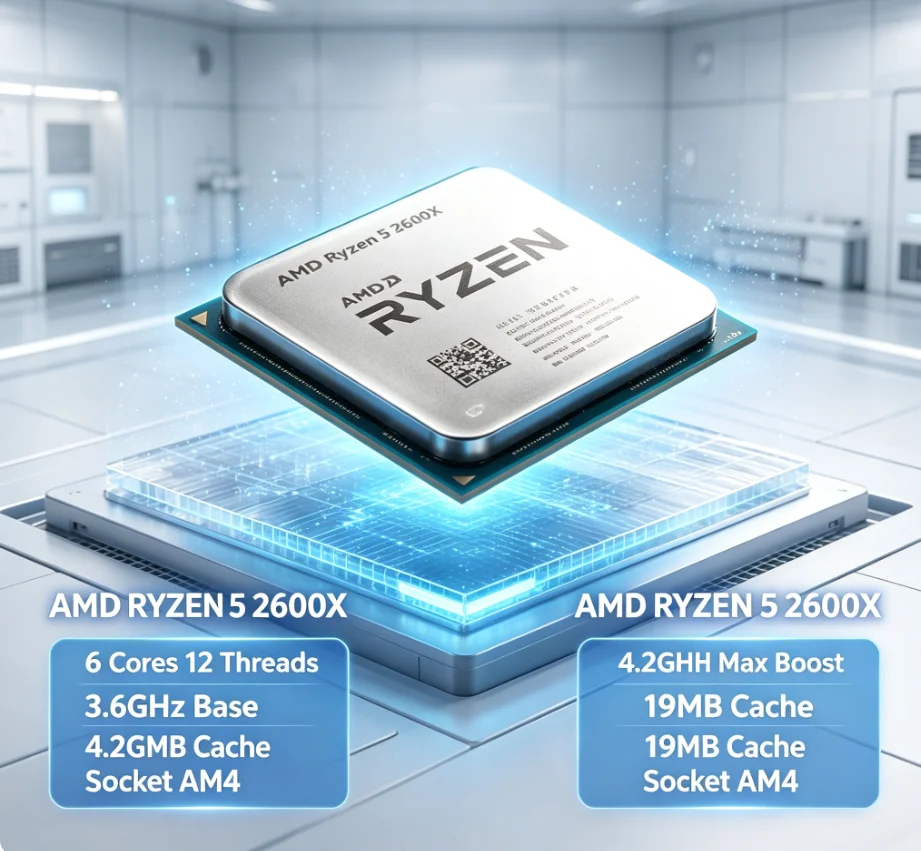 AMD Ryzen 5 2600X Desktop CPU  - Amd Cpu Ryzen 5 ulasan dan harga