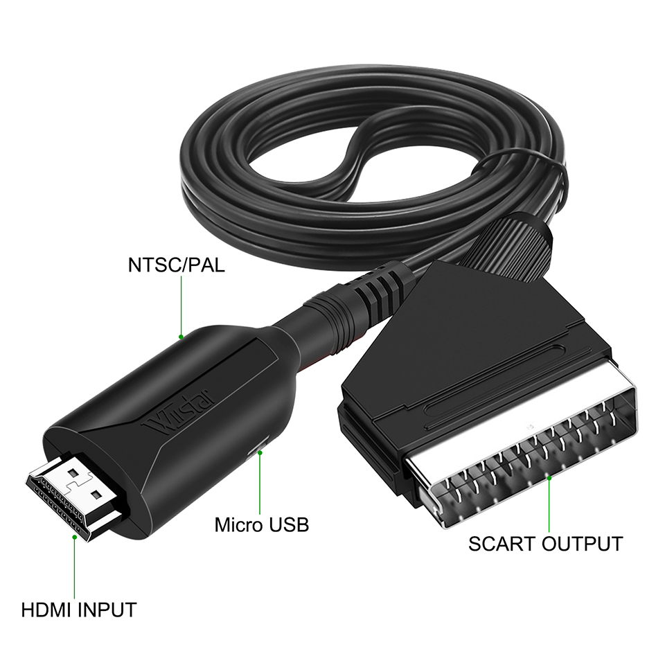 1080P HD HDMI-compatible to SC - Scart To Hdmi ulasan dan harga