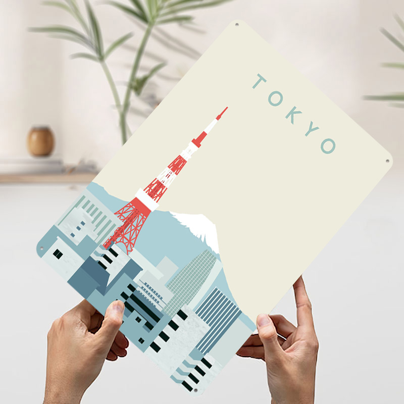 Tokyo Poster Retro 3D Printed  - Retro Gaming Gifts For Men ulasan dan harga