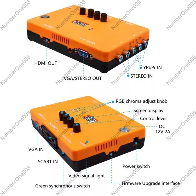 Low Resolution Game RGBS Compo - Scart To Hdmi ulasan dan harga