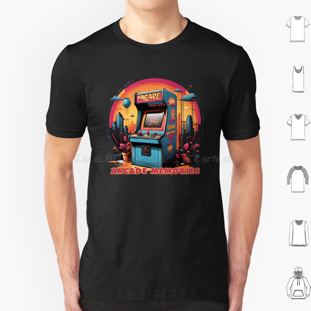 Arcade Memories-Arcade T Shirt - Retro Gaming Gamestop ulasan dan harga