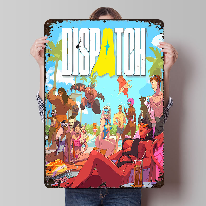 Dispatch: Poolside Gathering P - Retro Poster Gaming ulasan dan harga