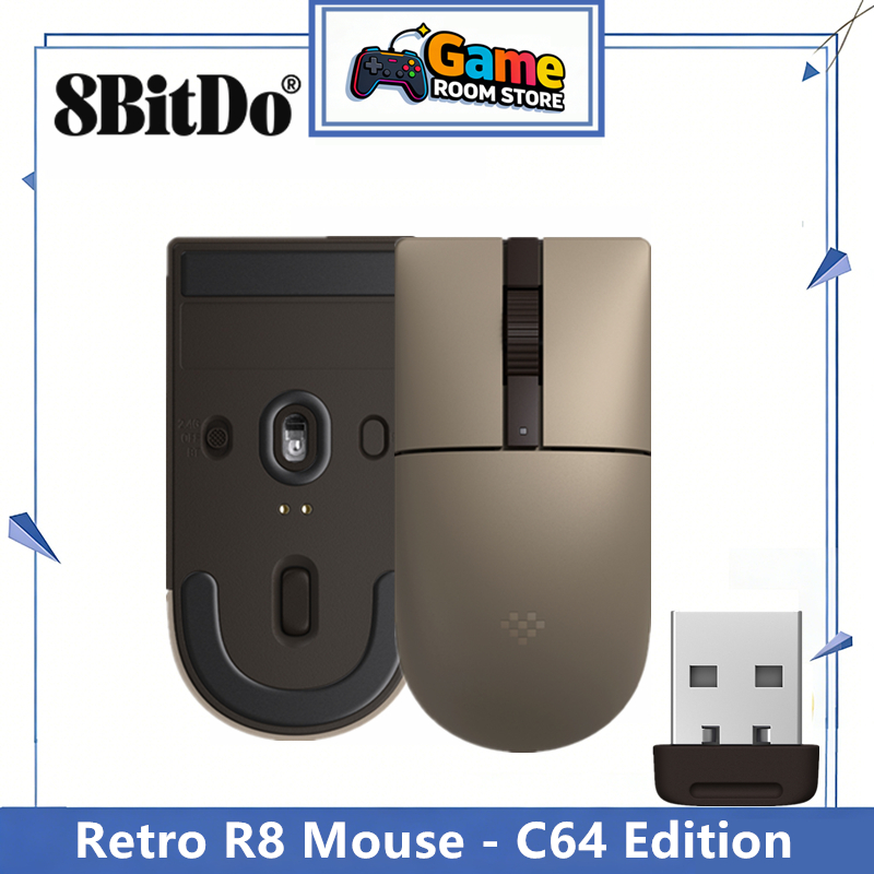 8BitDo Retro R8 Mouse - C64 Ed - Mouse Gaming Retro ulasan dan harga