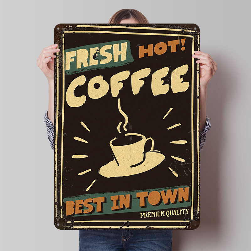 Coffee Shop Vintag Poster Cust - Retro Gaming Shops ulasan dan harga