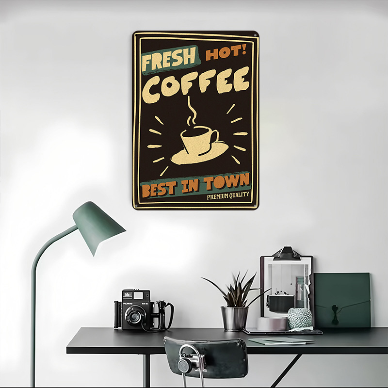 Coffee Shop Vintag Poster Cust - Retro Gaming Shops ulasan dan harga