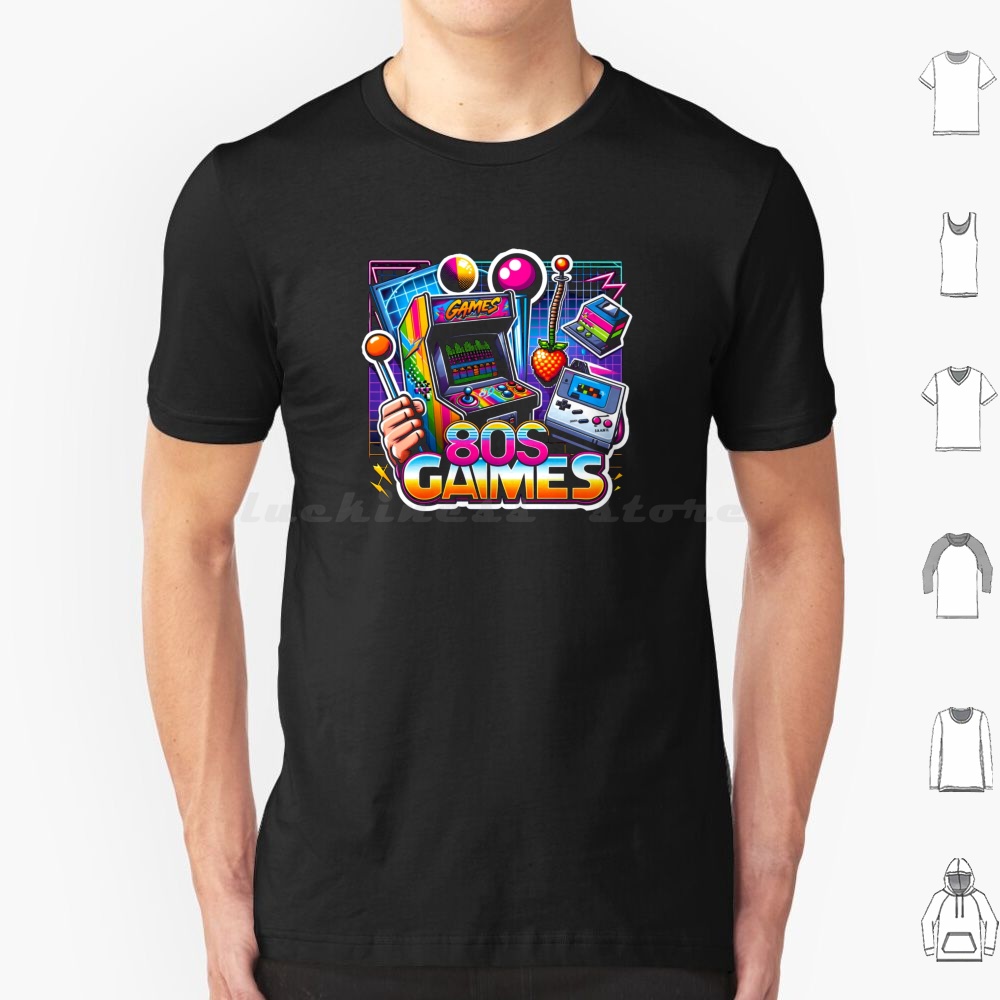 Vintage Games T Shirt 6xl Cott - Retro Gaming Gamestop ulasan dan harga