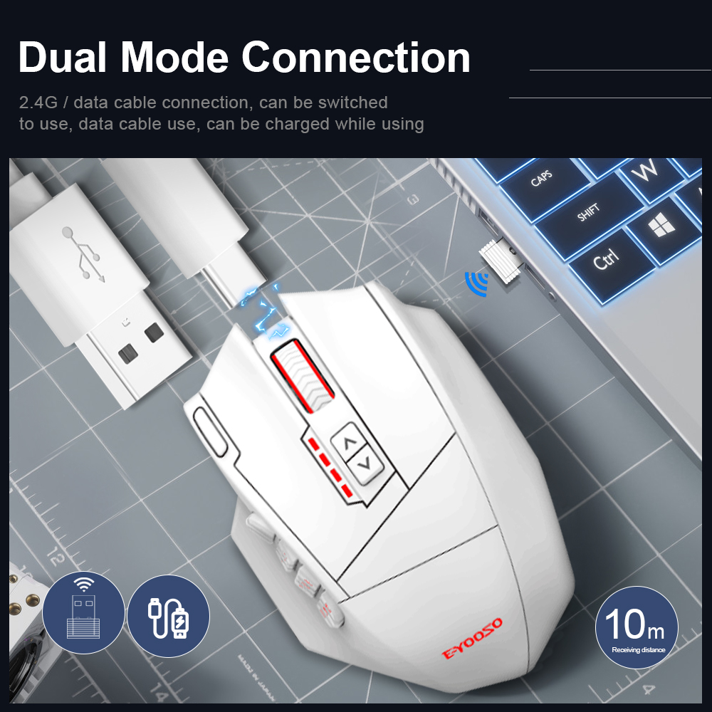 E-YOOSO X-33 RGB USB 2.4G Wire - Mouse Gaming Retro ulasan dan harga