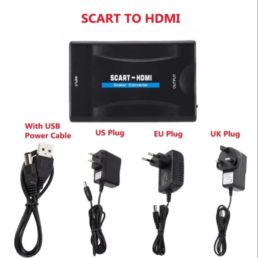 Full HD 1080P SCART to HDMI-co - Scart To Hdmi ulasan dan harga