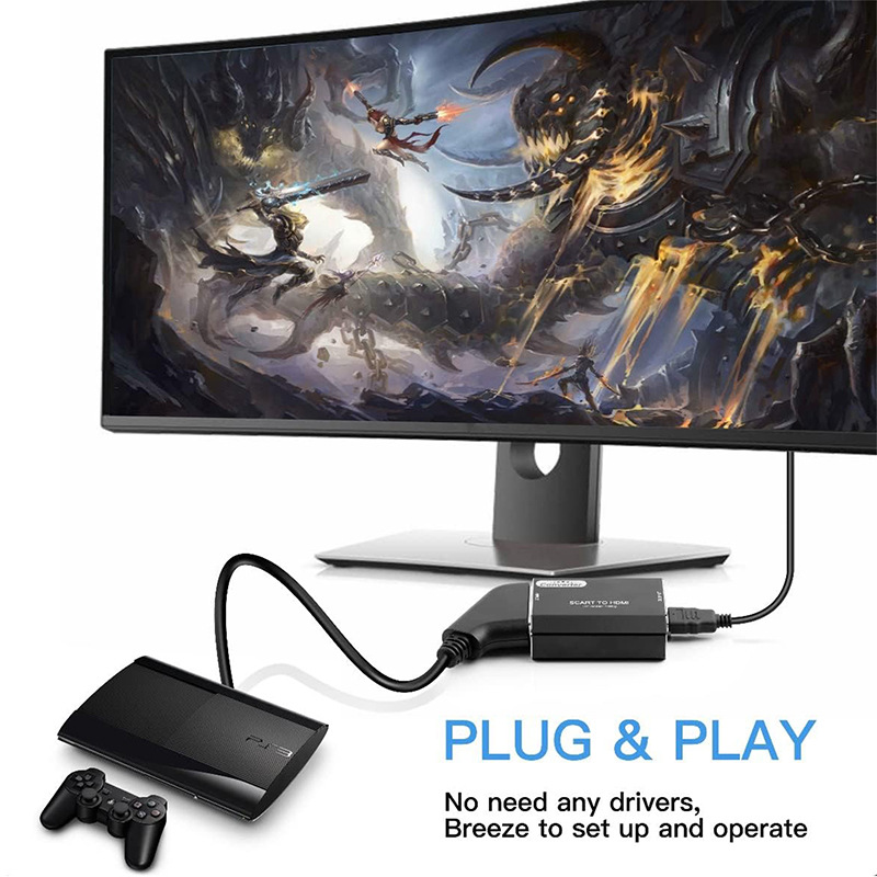 1080P Scart to HDMI Converter  - Scart To Hdmi ulasan dan harga
