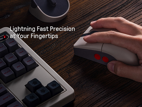 8BitDo Retro R8 Mouse with PAW - Mouse Gaming Retro ulasan dan harga